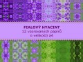 Fialový hyacint - 12 papírů