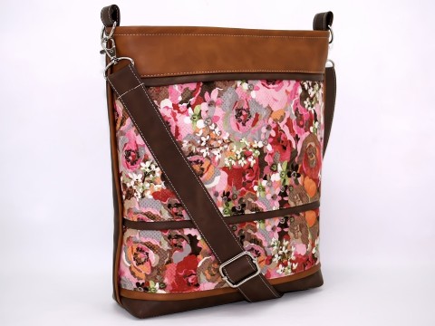 Sandra Flowers western kabelka taška koženka handmade ruční práce bag lucoto 