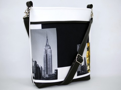 Sandra New York 2 kabelka taška koženka bag 