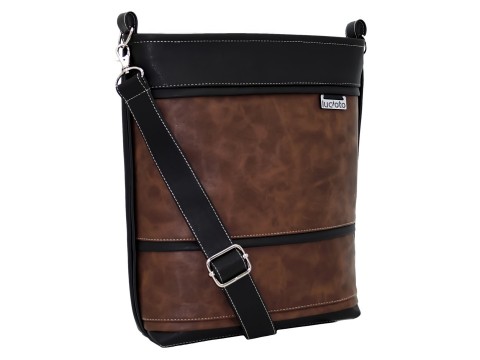 Sandy black and brown kabelka bags černá hnědá handmade kombinace lucoto 