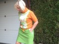 Kiwi orange dress No 140906
