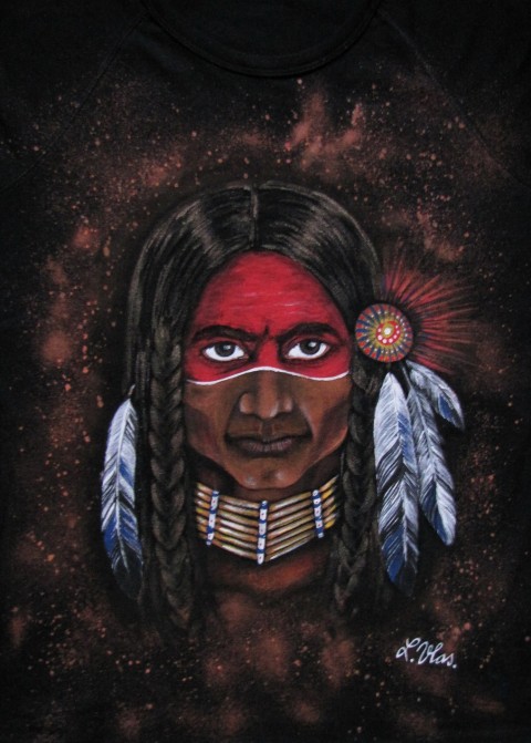Jsem bojovník, na objednávku náhrdelník barva čelenka pírka peří západ indián indiánské válka totem western válečník prérie 
