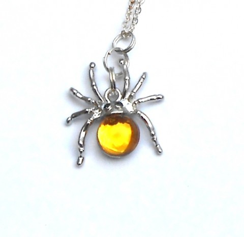 Pavouček na řetízku pavouk náhrdelník pavouček bižuterie štěstí 