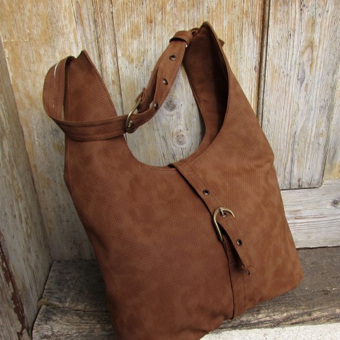 kabelka-vak-hnědá kabelka originální dárek taška podzim dívčí elegantní hnědá dámská vak jednoduchá koženková pro ženu 