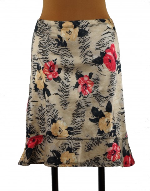 letní sukýnka jarní krátká sukně letní sukně sukně z úpletu elastická sukně celoroční sukně vzorovaná sukýnka 
