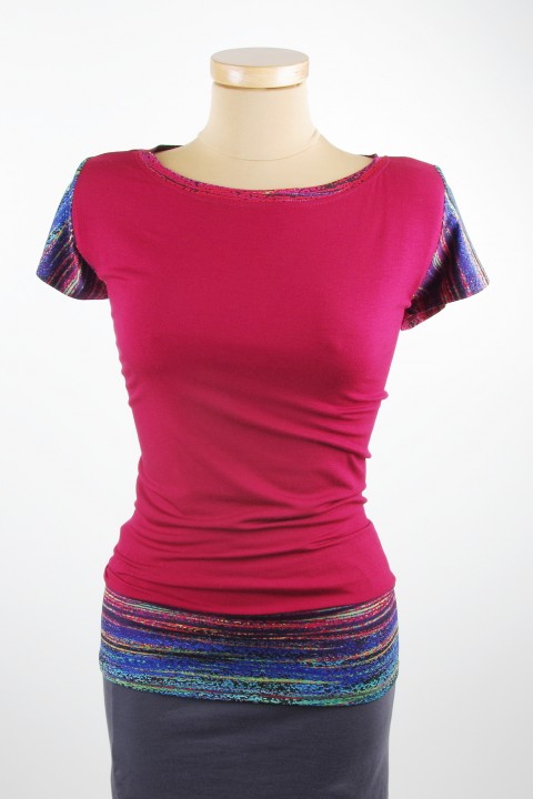 dámské tričko, různé barvy tunika halenka elegantní triko top tričko delší 