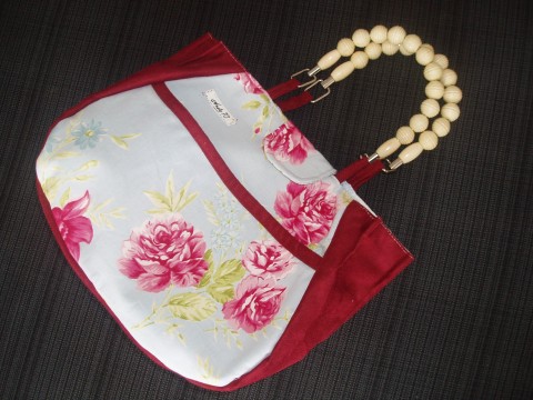 růže-kabelka ve francouzském stylu kabelka francie léto bordó koženka 