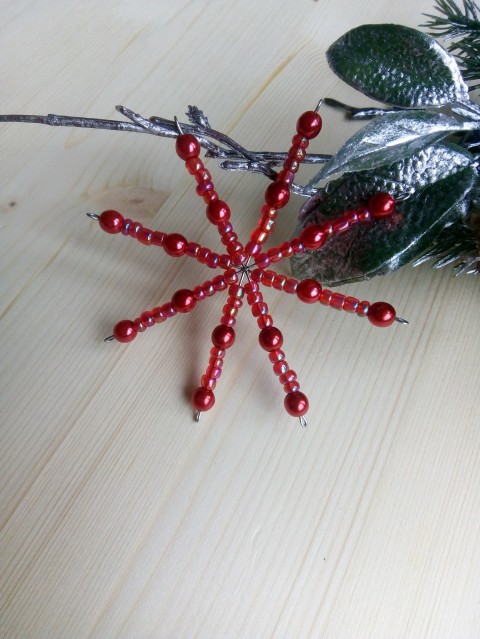 Vánoční hvězda červená dekorace vánoce hvězda 