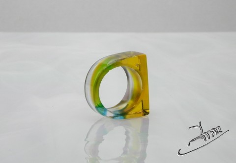 GRin 4D - skleněný prsten prsten prstýnek 