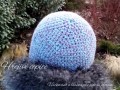 Modrofialová čapka