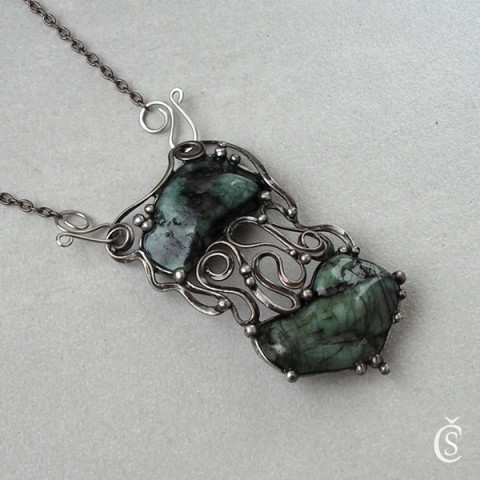 Esmeralda - Smaragd šperk náhrdelník 