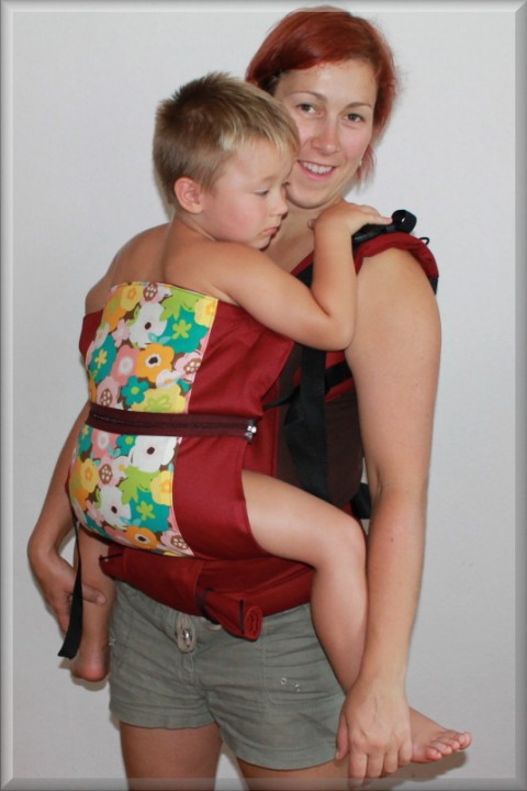 VÍNOVÉ S KVĚTY nošení dětí nosítko ergonomické nosítko na dítě ergonomické nosítko na dítě 