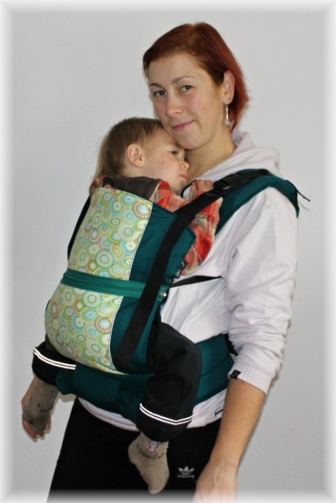 Temně zelené nošení dětí nosítko ergonomické nosítko na dítě ergonomické nosítko na dítě 