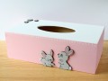 Krabička na kapesníky s králíčky