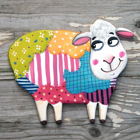 Ovečka malované originální ovce ovečka jaro velikonoce štěstí 