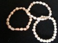 Náramky říční perly - 3 ks