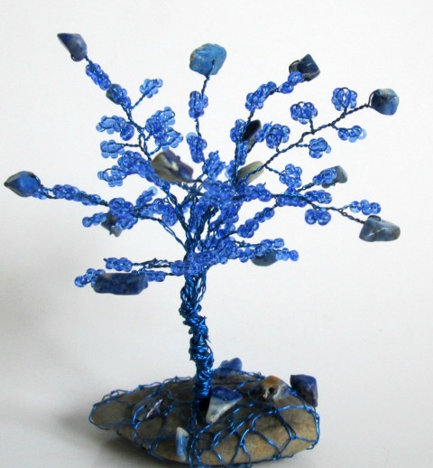 Stromeček štěstí-Lapis lazuli II. minerály stromeček lapis lazuli drátky a korálky 