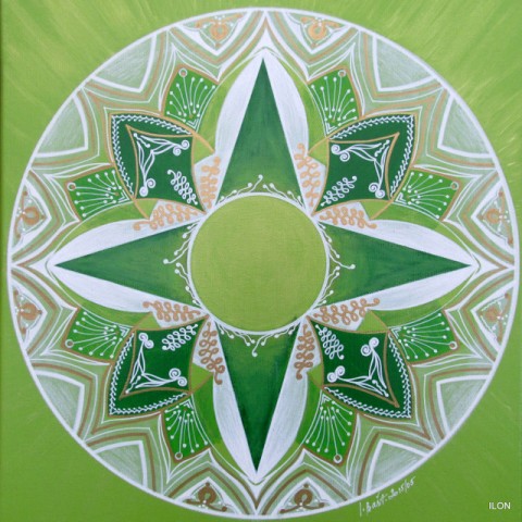 MANDALA PLODNOSTI dekorace esoterika obrázek barvy mandala symboly magický kruh posvátná geometrie 