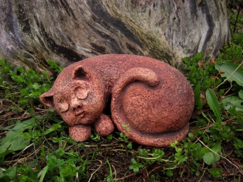 Micka spící domov zvíře dekorace dárek radost kočka příroda zahrada terasa 