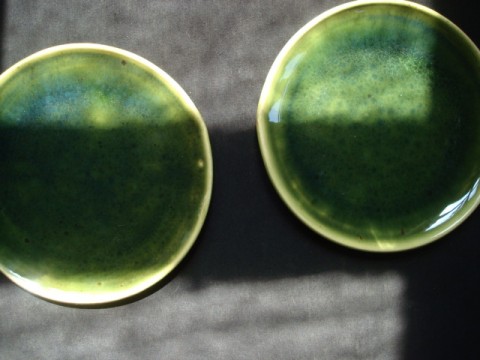 zelené talíře zelená talíř keramika 