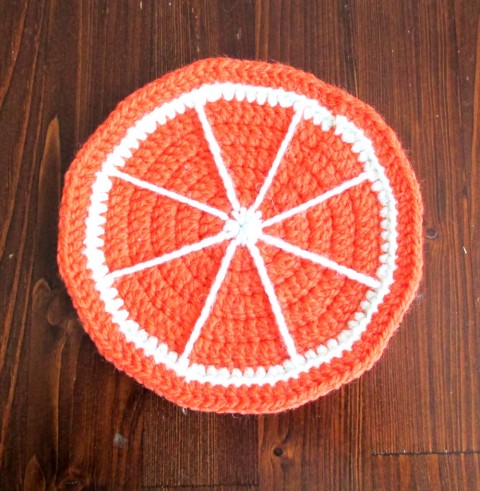 Citrusová podložka prostírka podložka pomerančová podkafíčko citrusová 