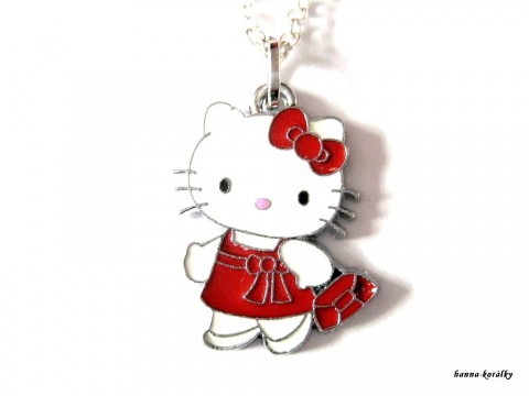 Řetízek Hello Kitty XI. přívěsek stříbrný holčičí dětský řetízek bižuterní kitty hello helo kity 