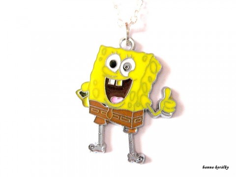 Řetízek - Spongebob přívěsek stříbrný dětský řetízek bižuterní houba spongebob 
