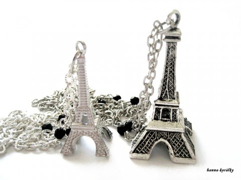 Řetízek - stříbrná Eiffelova věž stříbrný řetízek věž eiffelovka eiffelova eifelovka platinový ajfelovka 