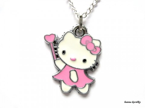 Řetízek - Hello Kitty XIV. přívěsek stříbrný holčičí dětský řetízek bižuterní kitty hello helo kity 