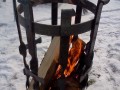 Kovaný koš na oheň