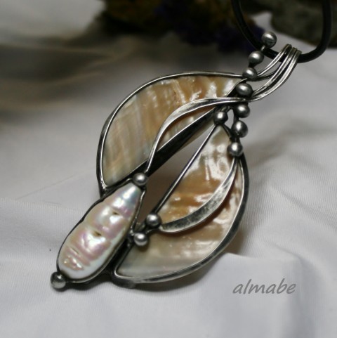 Z hlubin (perleť a perla) barevné velký květy mořský perleť cínované říční perla biwa 