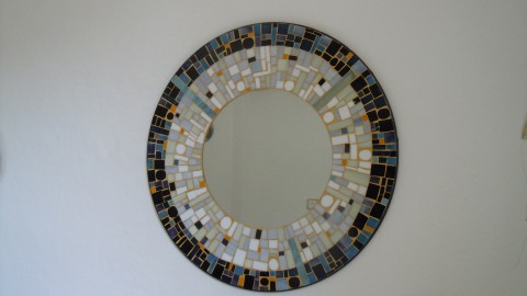 kulaté zrcadlo mozaika barevné zrcadlo kulaté 