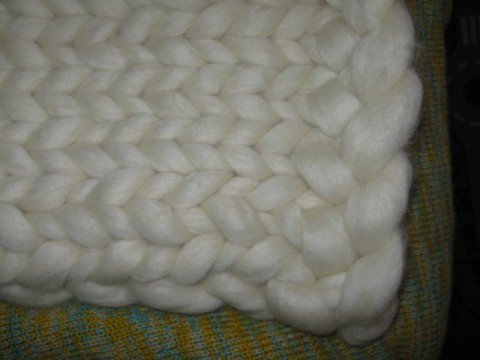 pletená deka z rouna deka přikrývka háčkovaná deka 