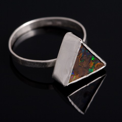 opálový prsten prsten opál ag 925/1000 