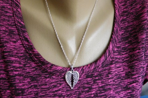 Náhrdeník - Řetízek se srdcem náhrdelník řetízek srdcem rhodiované 