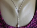 Náhrdelník - s bílou říční perlou