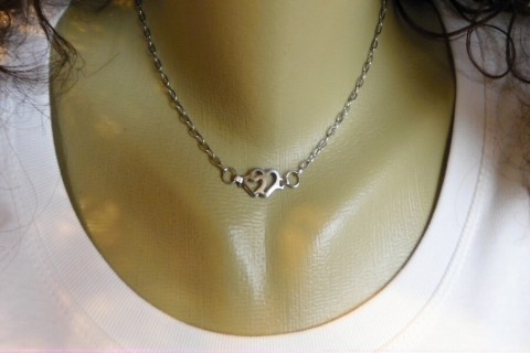Náhrdelník- Láska mezi námi-NEREZ náhrdelník srdíčka přívěšek 