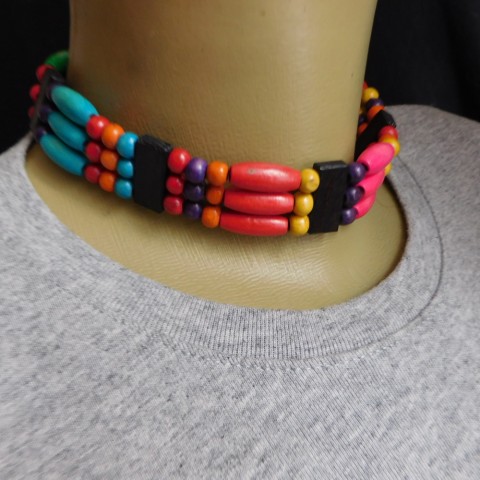 Náhrdelník - barevný obojek náhrdelník barevný obojek 