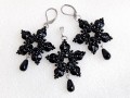 Black flowers de luxe - souprava