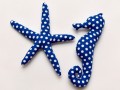 Mořský koník+hvězdice modrý puntík