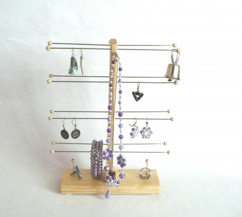 Maxi stojánek na šperky - XIII. dřevo šperk dřevěné náušnice stojánek náhrdelníky prstýnky šperkovník stojánky uložení šperků 