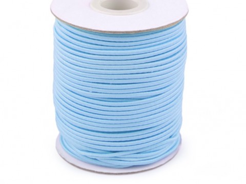 Kulatá pruženka 2mm (3m) - modrá pruženka guma kulatá klobouková  