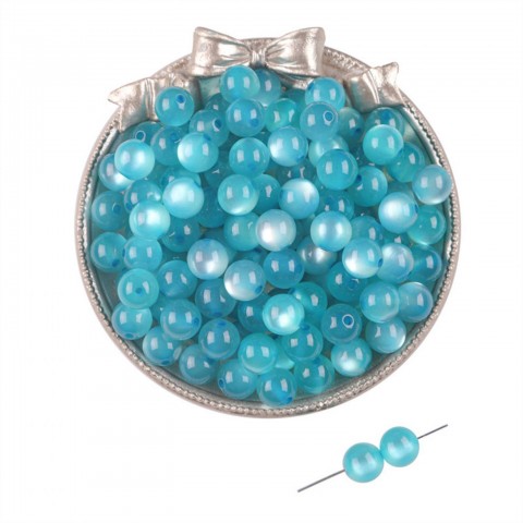 Skleněné korálky 8 mm korálky modré korálek náramky skleněný skleněné šperkařství 