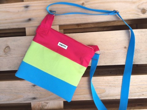 Kabelka letních barviček kabelka zelená modrá růžová letní malá 