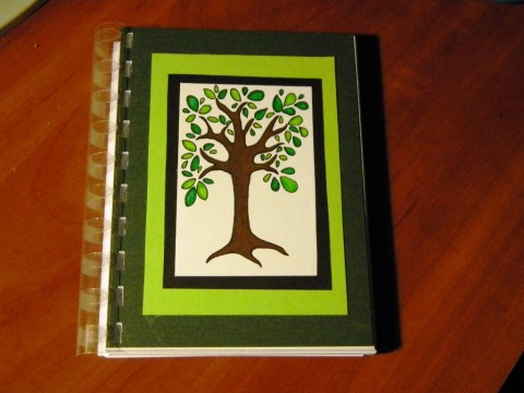 Strom-blok strom jaro diář zápisník blok 
