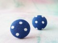 Rouška dvouvrstvá Modrá s puntíky