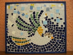 Dekorační mozaiková koule DEN A NOC