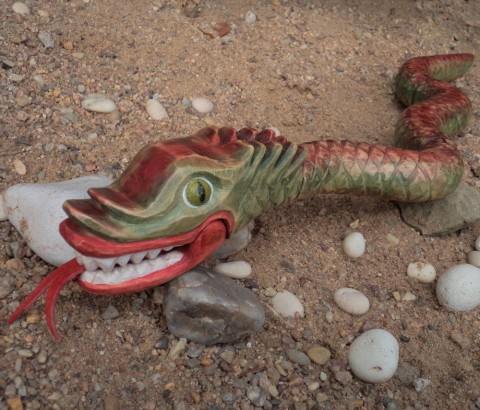 Celodřevěná dekorativní hračka loutka marioneta dřevěný loutky marionety had 