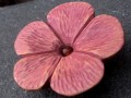 Dřevěná brož  -  květinka