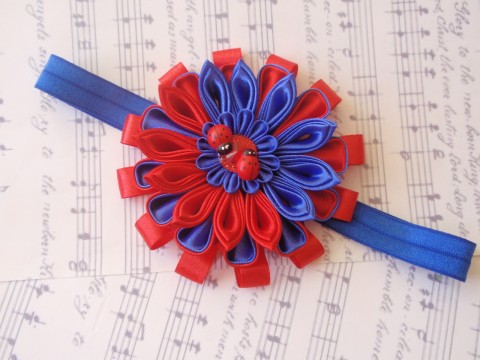 čelenka Bleu et rouge celenka-modra-cervena-kvetina-be 